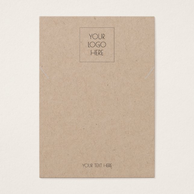 Añadir el logotipo Tarjeta de visualización simple (Frente)