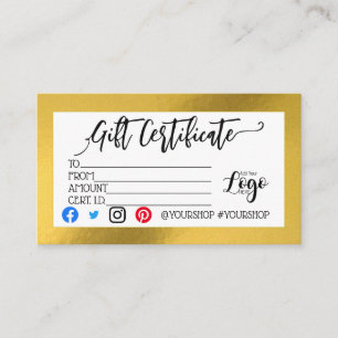 AÑADIR EL marketing de su certificado de regalo de