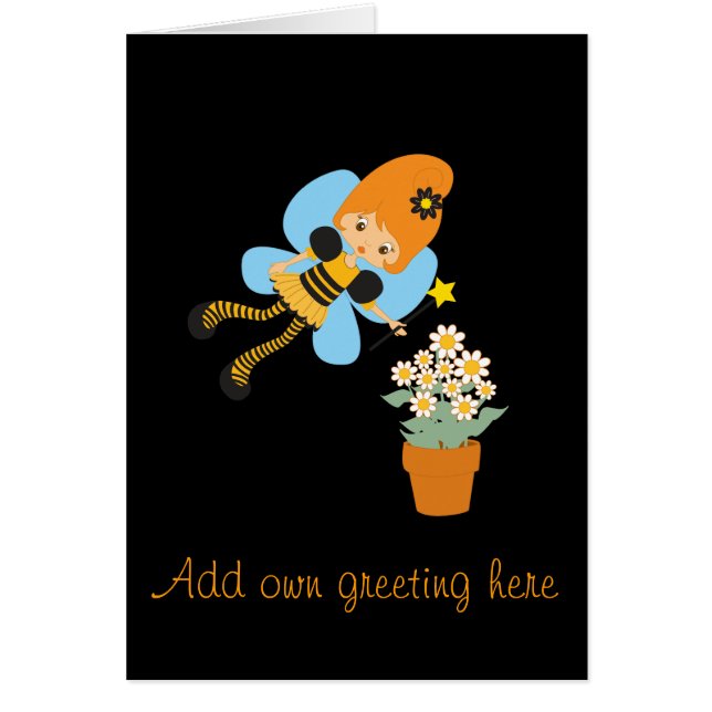 Añadir el nombre Bonito Girly Fairy Princess Cards (Frente)