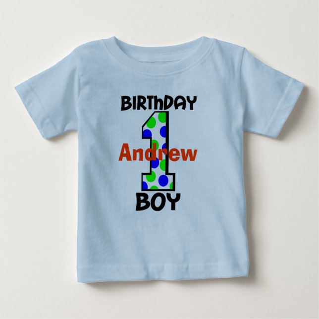 Añadir el nombre de su hijo Camisa de cumpleaños (Anverso)