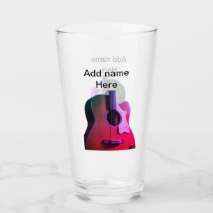 Añadir el nombre texto guitarra acústica marrón ed