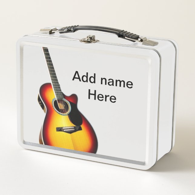 Añadir el nombre texto guitarra acústica marrón ed (Anverso)