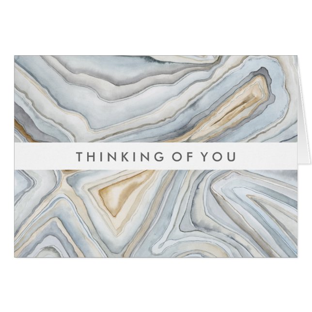 Añadir el texto | Diseño abstracto de mármol gris (Anverso (Horizontal))