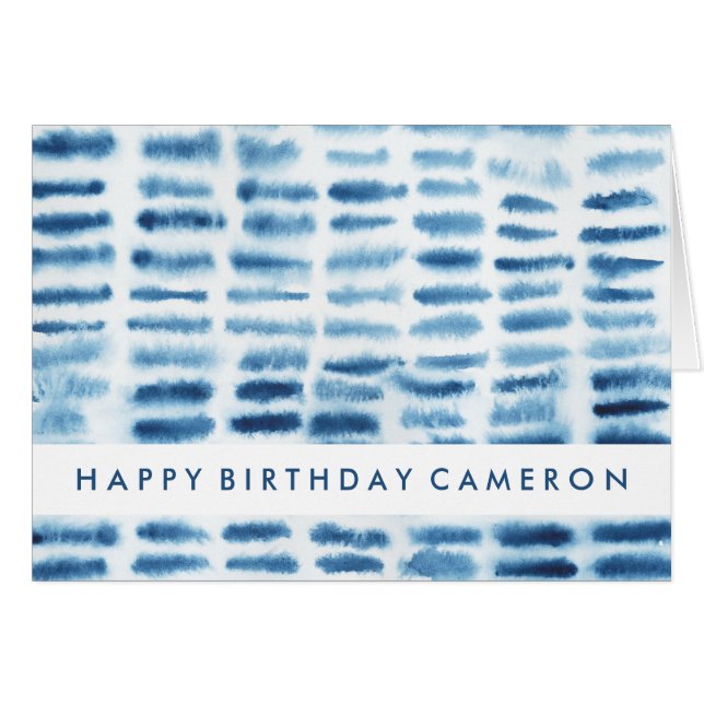 Añadir el texto | Impresión de acuarela de Indigio (Anverso (Horizontal))