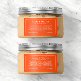 Añadir etiqueta de ingredientes modernos de color