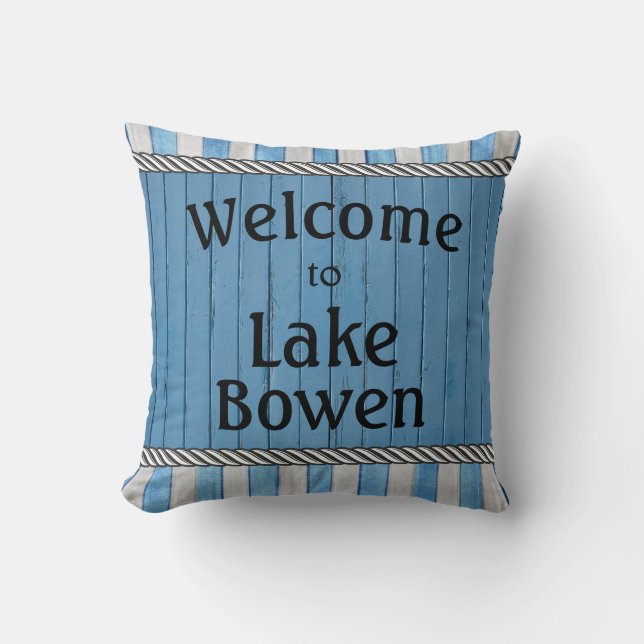 Añadir la almohada personalizada del lago (Anverso)