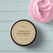 Añadir la etiqueta de producto Kraft Minimalista