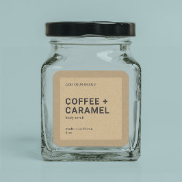 Añadir la etiqueta de producto Kraft Minimalista