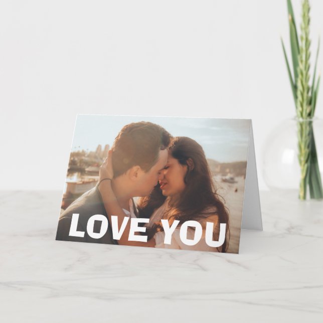 Añadir la foto a esta tarjeta "AME A USTED" (Anverso)