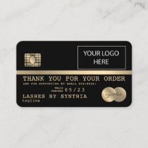 Añadir la tarjeta de crédito con logotipo Gracias 