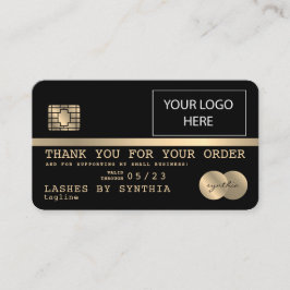 Añadir la tarjeta de crédito con logotipo Gracias 