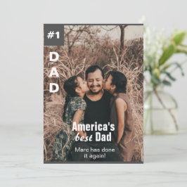 Añadir la tarjeta de foto número uno papá