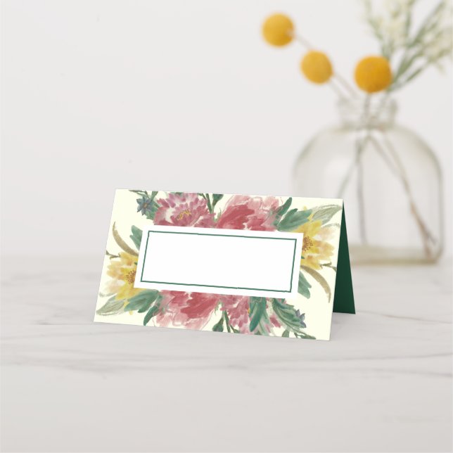 Añadir la tarjeta de posición de flores de baño de (Anverso)