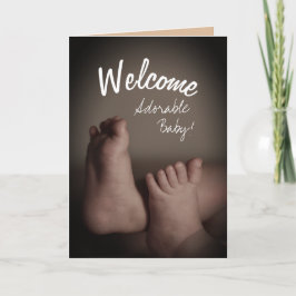 Añadir la tarjeta de saludo de Recién nacido de pl