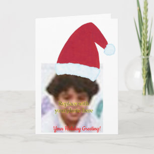 Añadir las tarjetas de felicitación Santa Hat Phot
