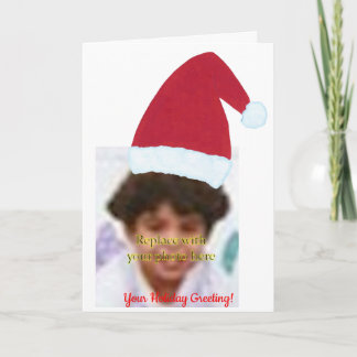 Añadir las tarjetas de felicitación Santa Hat Phot