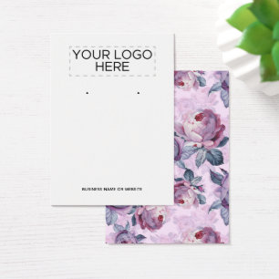 Añadir logotipo Flores acuáticas Tarjeta de visual