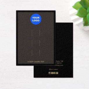 Añadir logotipo marrón tres clips