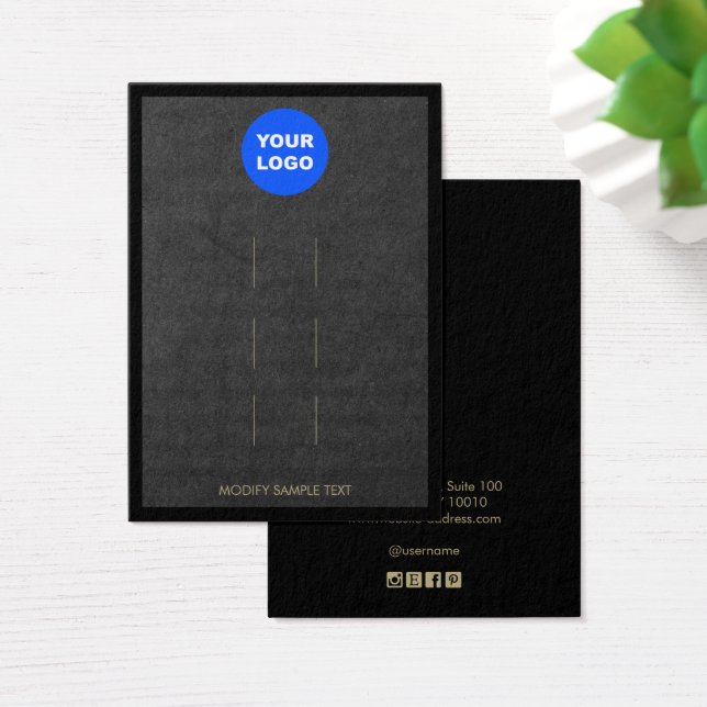 Añadir logotipo negro Kraft para tres clips (Escritorio)