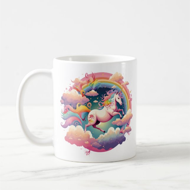 Añadir magia a tu mañana con una taza de unicornio (Izquierda)