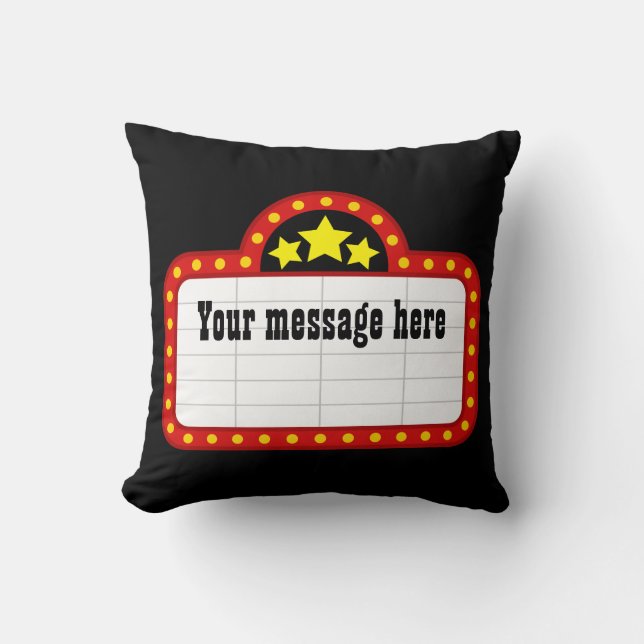 añadir mensaje almohada de decoración de signos de (Anverso)