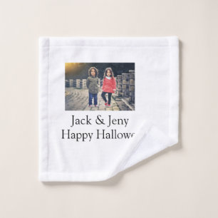 añadir nombre de texto de foto niños de Halloween 