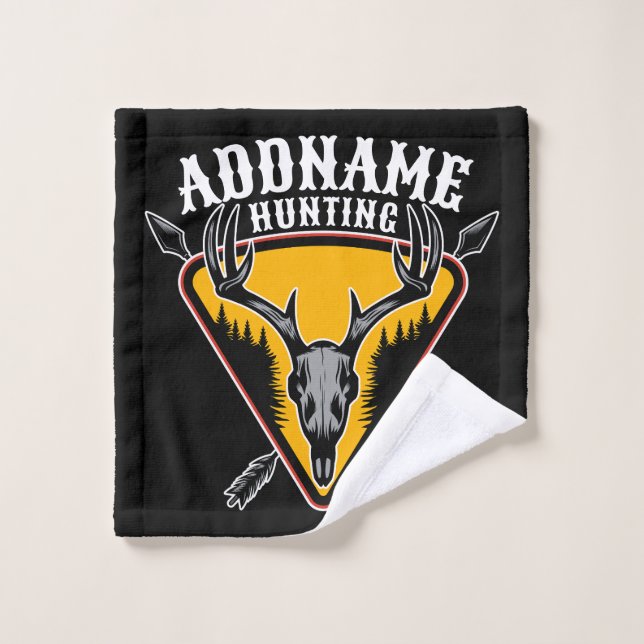 AÑADIR NOMBRE Hunter Elk Skull Big Antlers Caza de (Toallita)