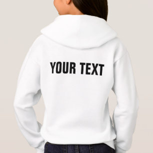 Añadir nombre texto Chicas de impresión frontal y 