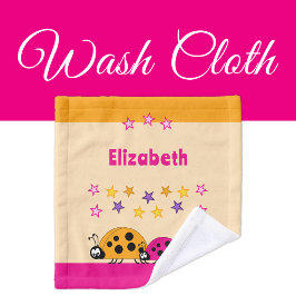 Añadir nombres estrellas ladybugs naranjas rosados