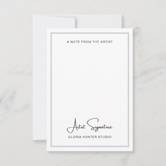 Añadir nota de Personalizado de firma del artista (Anverso)