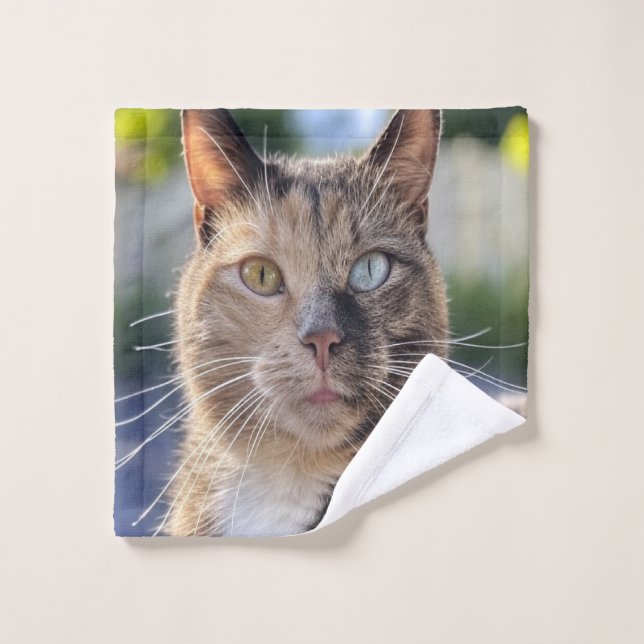 Añadir Personalizar de fotos de gato (Toallita)