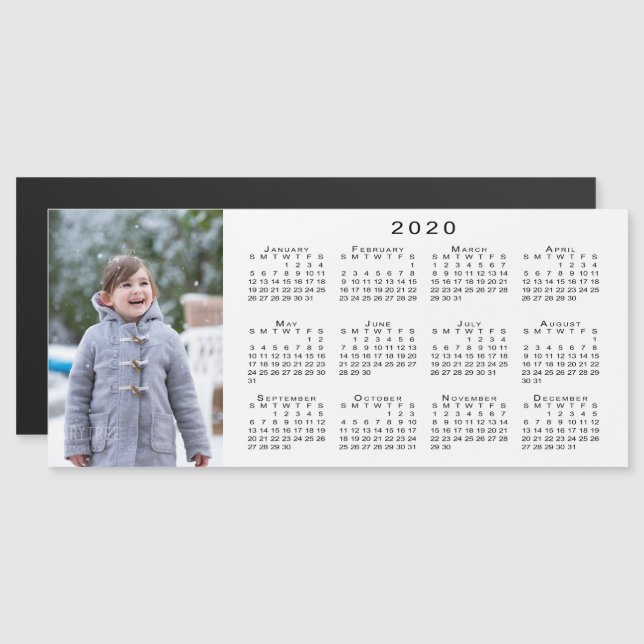 Añadir su calendario de fotos 2020 en blanco (Anverso/Reverso)
