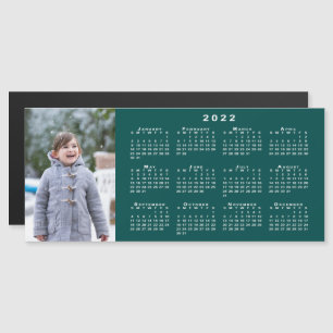 Añadir su calendario de fotos 2022 en imán Verde a