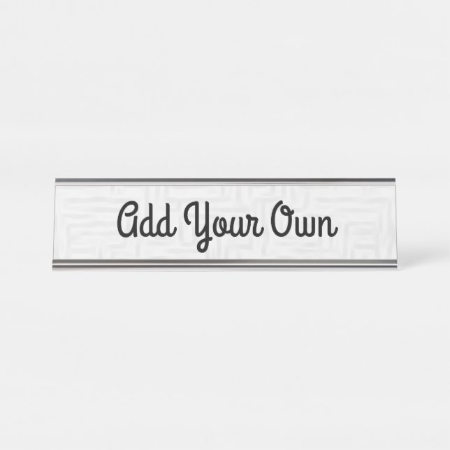 Añadir su foto/diseño - Placa de nombre (Anverso)