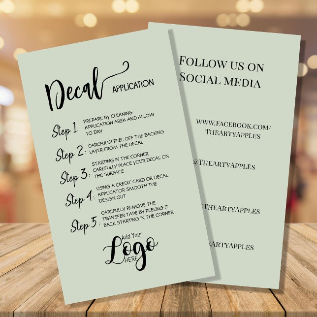 Añadir su logotipo - Declinar tarjetas de atención (Subido por el creador)