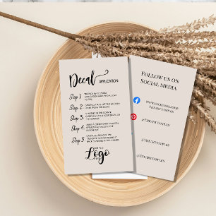 Añadir su logotipo - Declinar tarjetas de atención