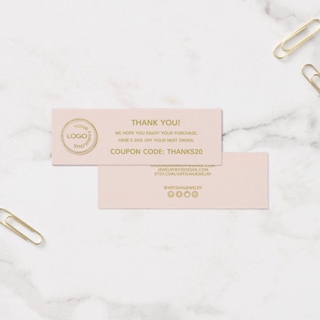 Añadir su logotipo Gracias Paquete Insertar (Oficina)