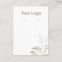 Añadir su logotipo Tarjeta de visualización sencil