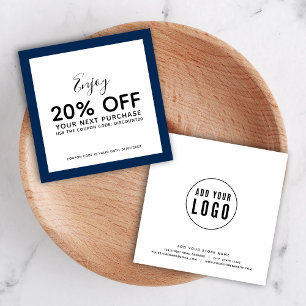 Añadir su logotipo y tarjeta de descuento de color