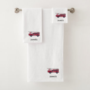 Añadir su nombre Camión Rojo Niños Personalizados