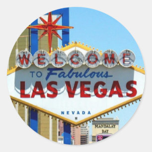 ¡AÑADIR SU NOMBRE COMO Pegatina DE LAS VEGAS!