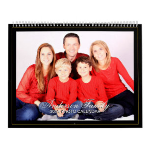 Añadir su propia foto 2 páginas grande calendario 