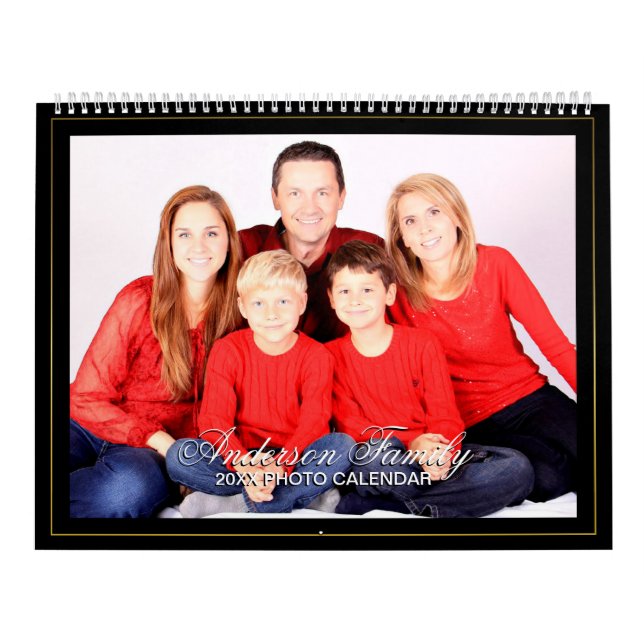 Añadir su propia foto 2 páginas grande calendario  (Tapa)