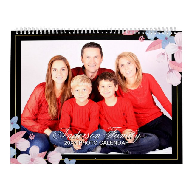 Añadir su propia foto 2 páginas grande calendario  (Tapa)