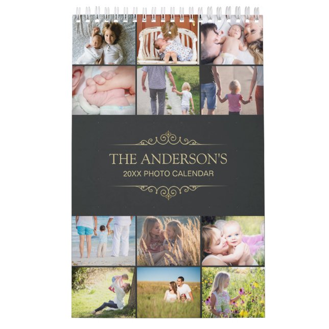 Añadir su propia foto página única 2025 Calendario (Tapa)