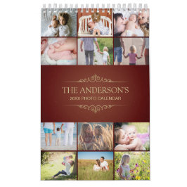 Añadir su propia foto página única 2025 Calendario