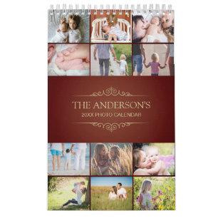 Añadir su propia foto página única 2025 Calendario