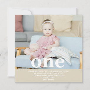 Añadir su propia foto Una primera fiesta de cumple