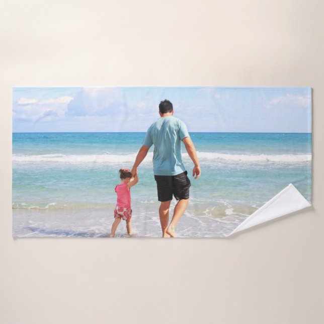 Añadir su propia foto y/o texto (Toalla de baño)