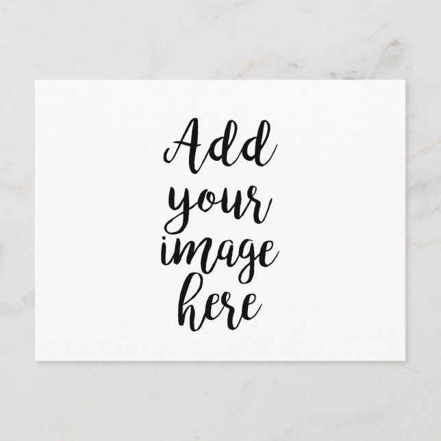 Añadir su propia postal personalizable de imagen (Anverso)